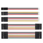10PCS 2.54mm Dupont line single-ended tinned/double-ended female-to-female co-directional rehearsal cable 2p-10P 100~300mm - Image 2