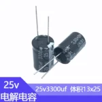 25V3300UF 13x25mm Aluminum Electrolytic Capacitor 25v 3300uf 3300uf25v 25v3300mf 3300mf25v 25wv 3300mf 25vdc 3300MFD - Image 3