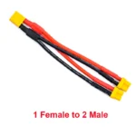 XT30 XT-30 Female / Male Parallel cable wire Y lead 18AWG 10CM Battery Charger Cable For Rc Drone Car Battery - Image 8